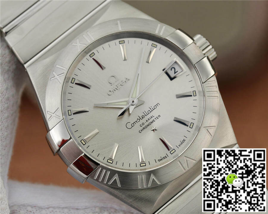 Omega Constellation 123.10.38.21.02.001 VS Factory Silvery White Dial