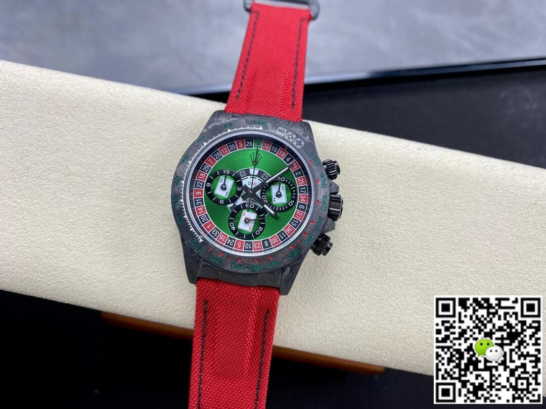Rolex Daytona Cosmograph Carbon Fiber Diw Custom Version Noob Factory Green Dial