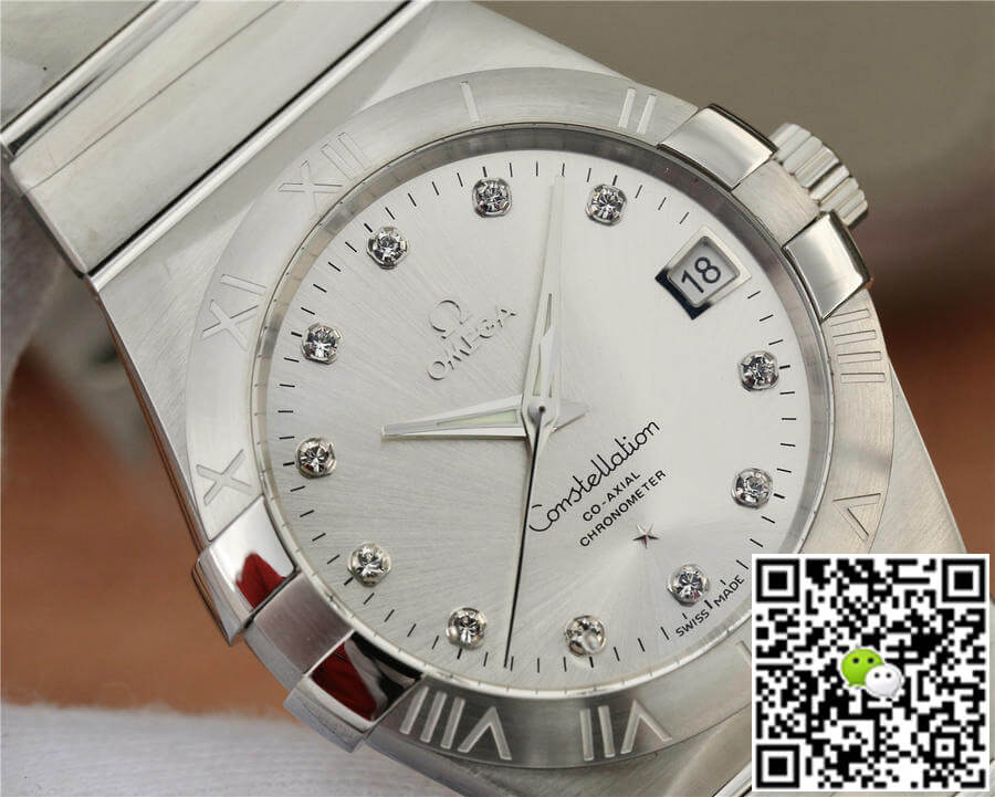 Omega Constellation 123.10.38.21.52.001 VS Factory Silver Dial