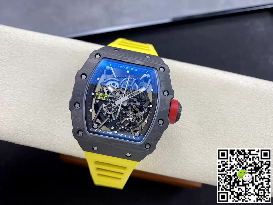 Richard Mille RM35-02 NTPT Carbon Fiber T+ Factory Yellow Rubber Strap