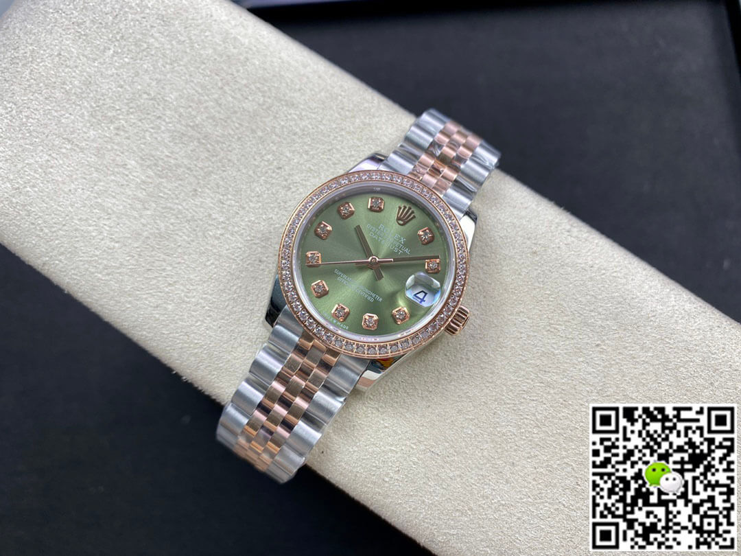 Rolex Datejust 31MM EW Factory Diamond-set Green Dial