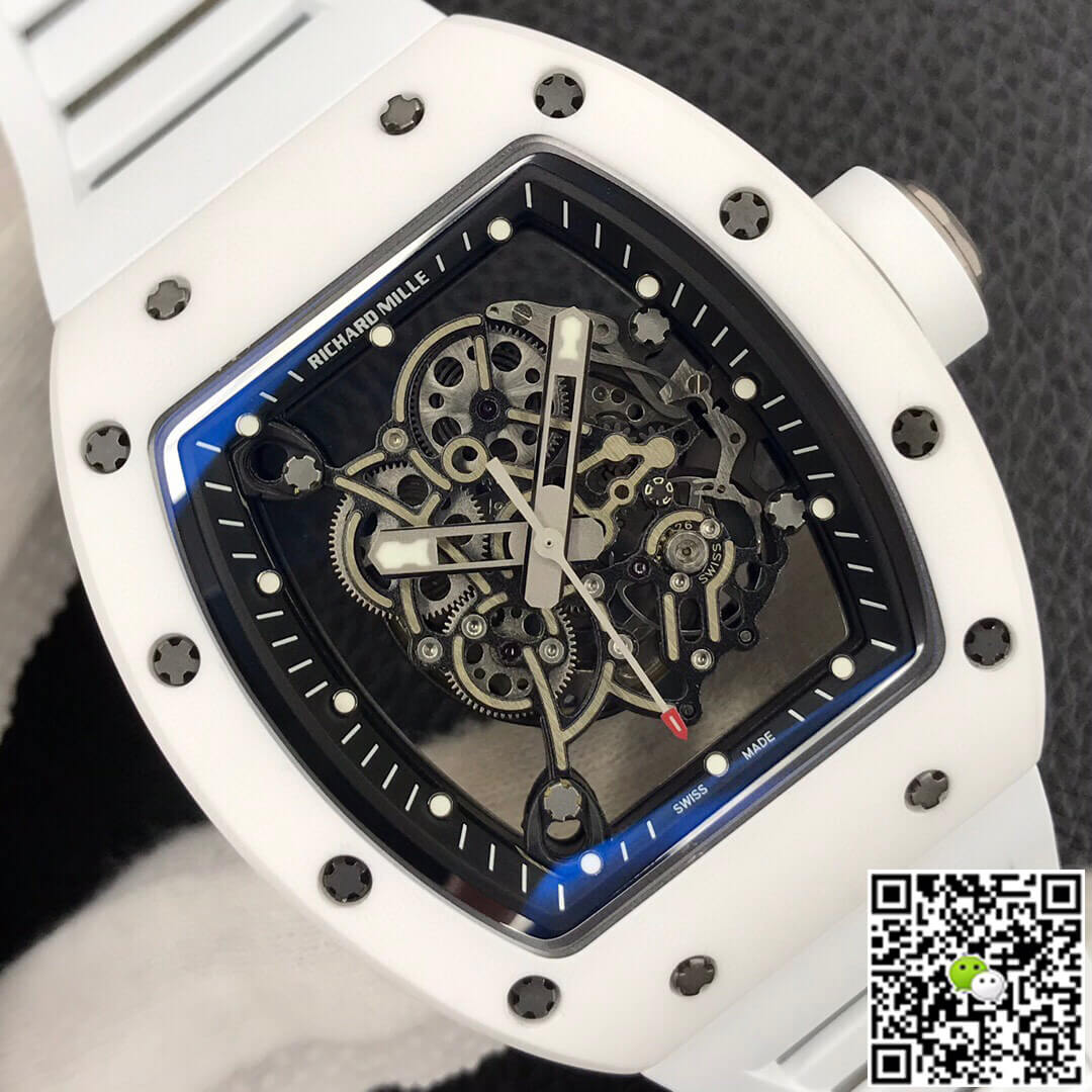 Richard Mille RM055 ZF Factory White Ceramic