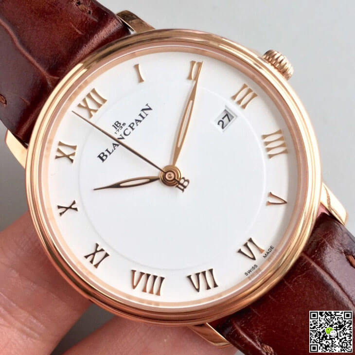 Blancpain Villeret 6651-3642-55B ZF Factory Rose Gold White Dial
