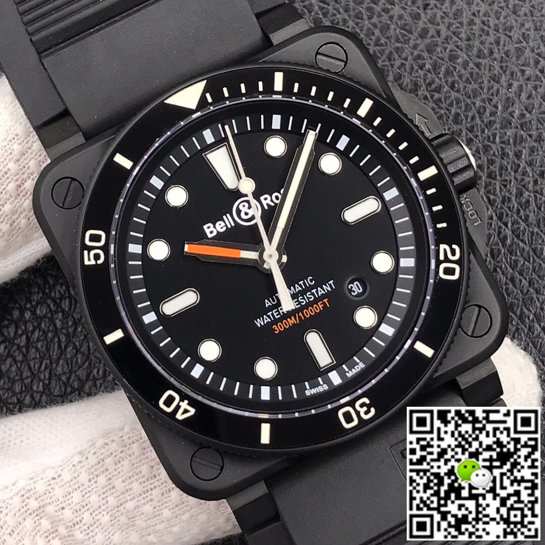 Bell & Ross BR0392-D-BL-CE/SRB Ceramic Case