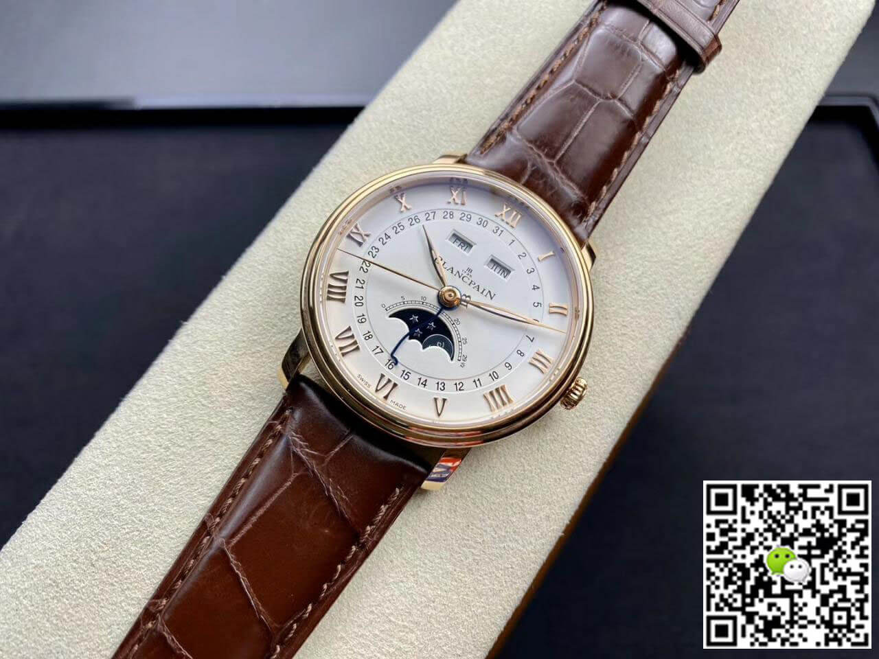 Blancpain Villeret 6654-3642-55B OM Factory V3 Rose Gold Case