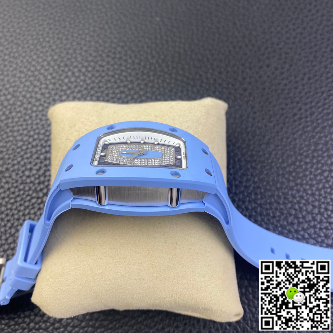 Richard Mille RM 07-01 RM Factory Blue Rubber Strap