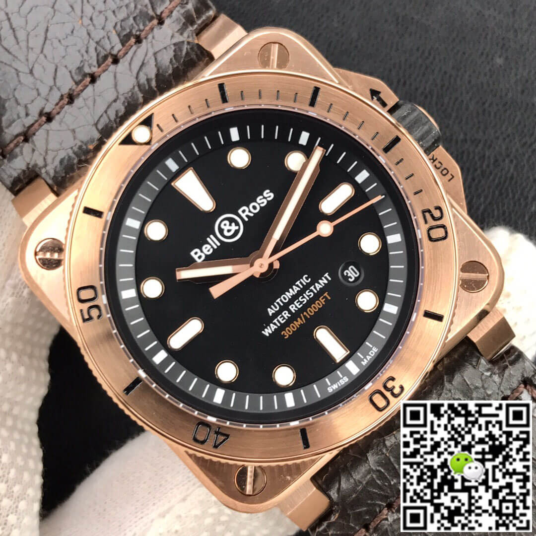 Bell & Ross BR0392-D-BL-BR/SCA Black Dial