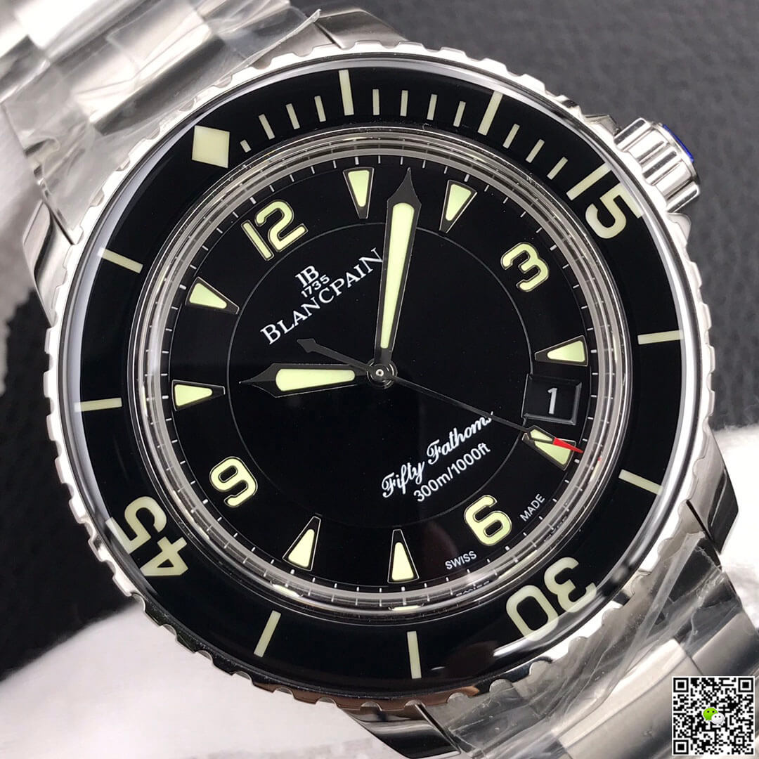 Blancpain Fifty Fathoms 5015 ZF Factory Stainless Steel Black Dial