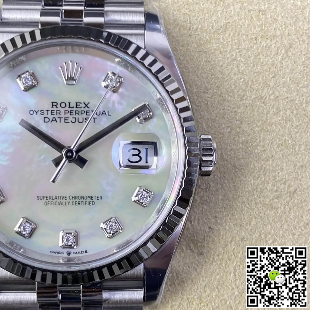 Rolex Datejust M126234-0019 36MM Clean Factory Mother-of-pearl Dial