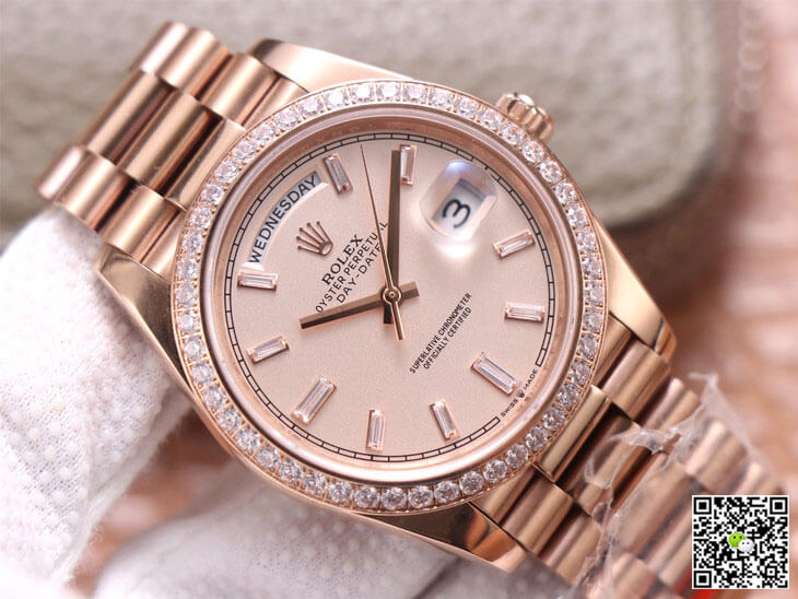 Rolex Day-Date M228345RBR-0007 EW Factory Diamond Dial