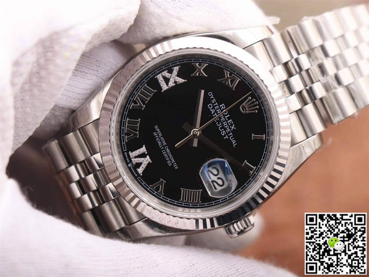Rolex Datejust M126233 EW Factory Black Diamond-set Dial