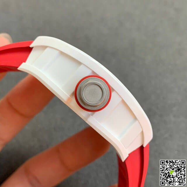 Richard Mille RM055 KV Factory V2 Red Rubber Strap