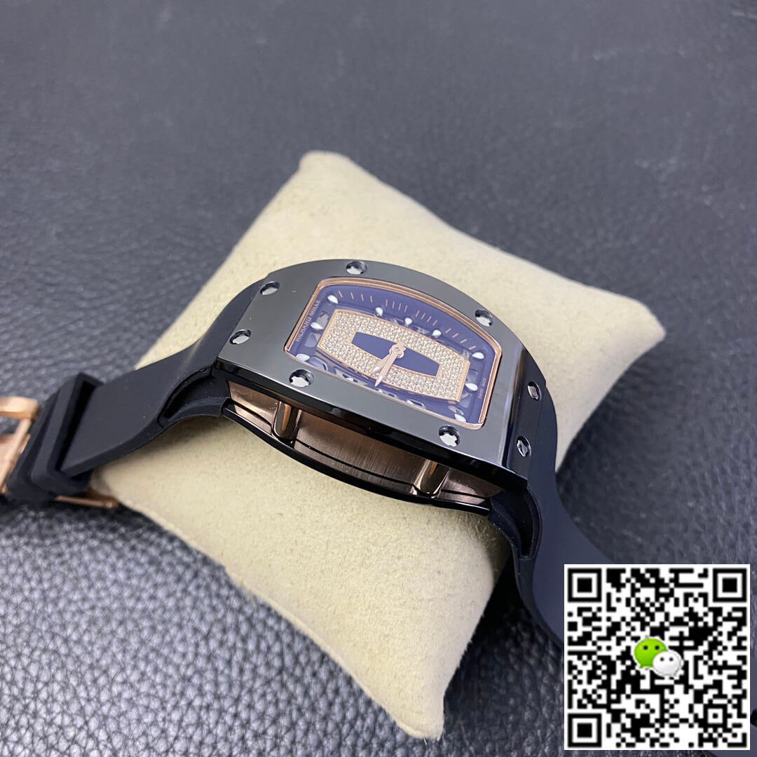 Richard Mille RM 07-01 RM Factory Blue Ceramic Black Strap