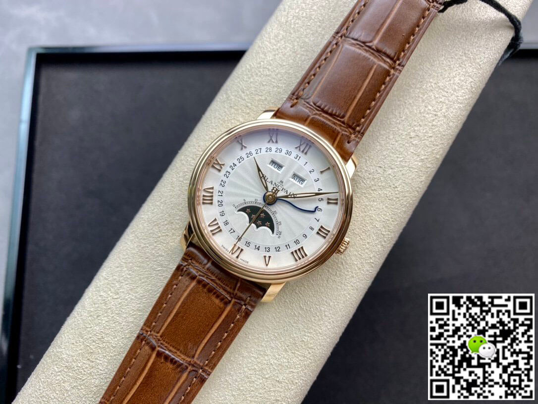 Blancpain Villeret 6654 OM Factory V3 Leather Strap