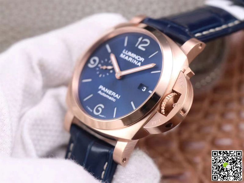Panerai Luminor Marina Goldtech PAM01112 VS Factory Blue Dial