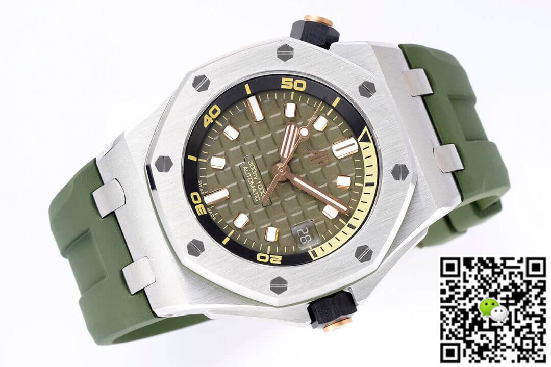 Audemars Piguet Royal Oak Offshore 15720ST.OO.A052CA.01 ZF Factory Green Strap