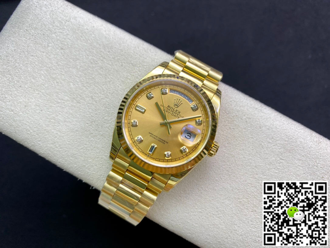 Rolex Day-Date M128238-0008 Yellow Gold EW Factory Champagne Dial
