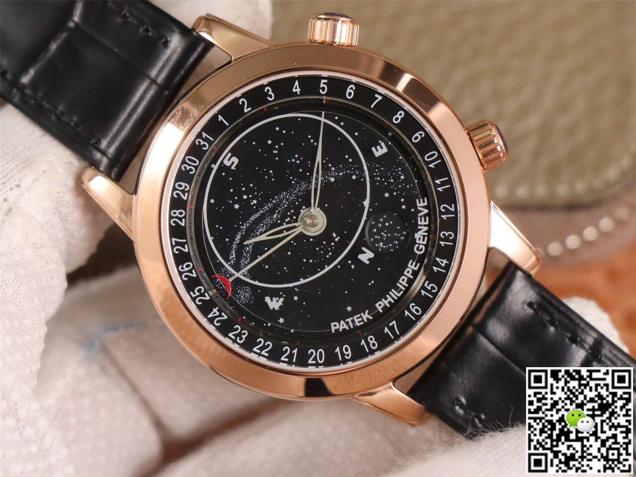 Patek Philippe Grand Complications 6102 TW Factory Rose Gold Black Dial