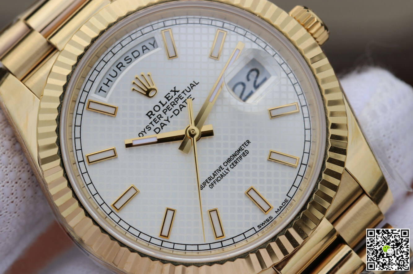 Rolex Day-Date M228238-0008 EW Factory Silver Dial