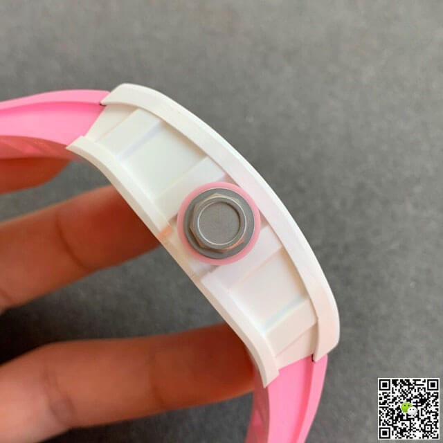 Richard Mille RM055 KV Factory V2 Pink Rubber Strap