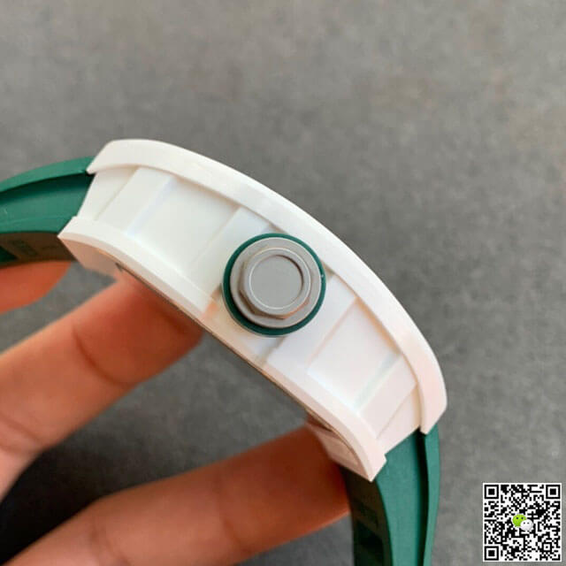 Richard Mille RM055 KV Factory V2 Green Rubber Strap