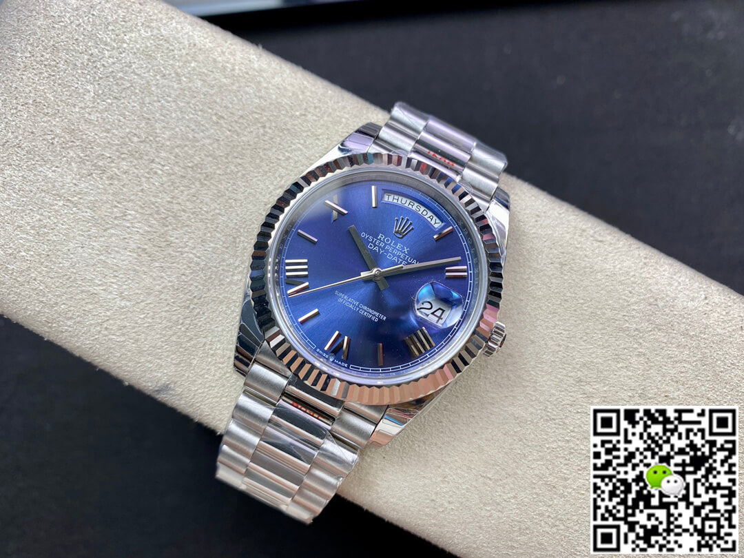 Rolex Day Date M228236-0007 EW Factory Blue Dial