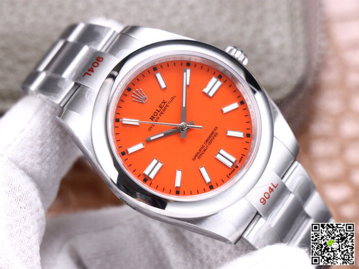 Rolex Oyster Perpetual M124300-0007 41MM EW Factory Coral Red Dial