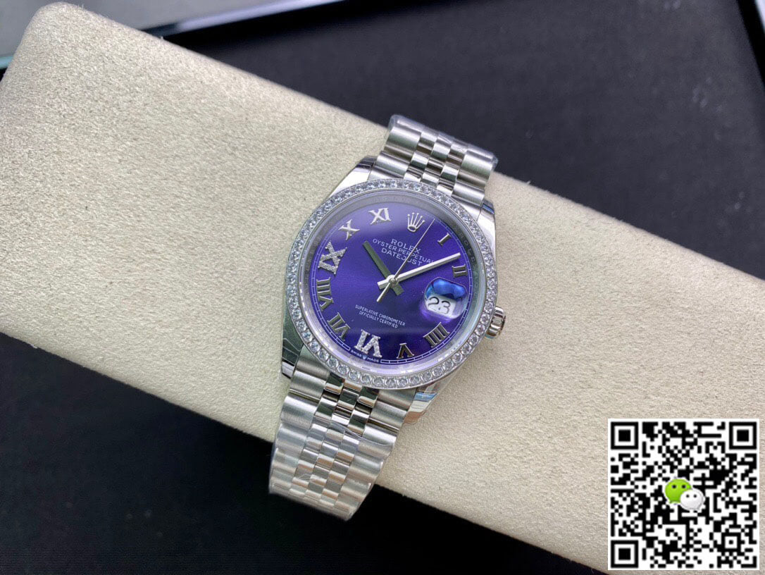 Rolex Datejust M126284RBR-0013 EW Factory Diamond-set Bezel
