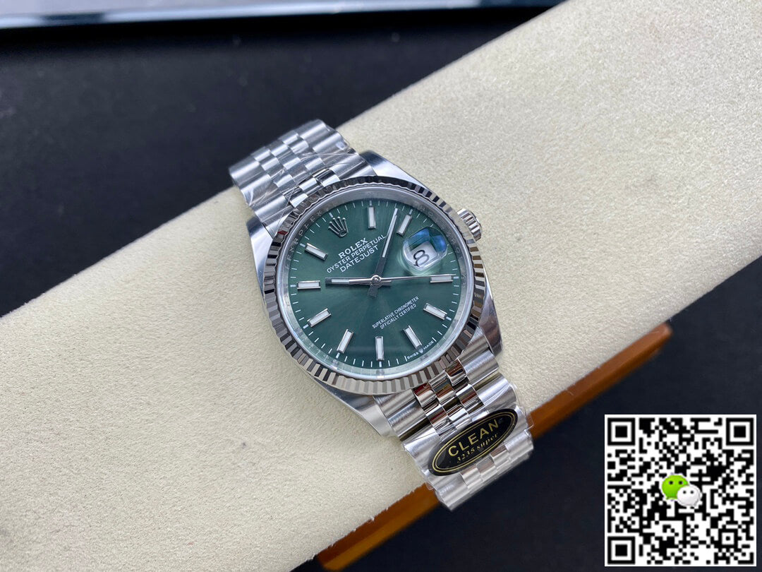 Rolex Datejust M126234-0051 36MM Clean Factory Green Dial