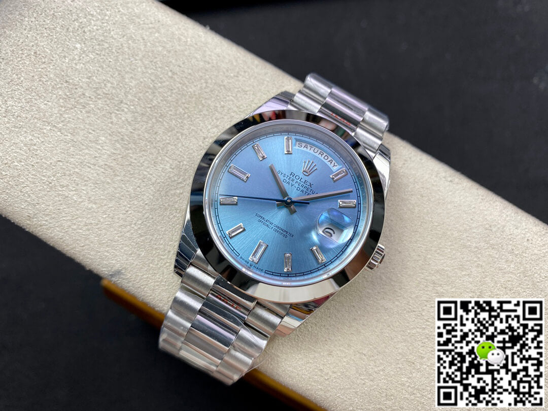 Rolex Day Date 228206 EW Factory Ice Blue Dial