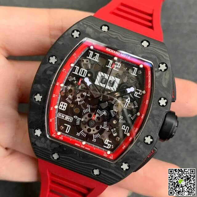Richard Mille RM-011 KV Factory V2 Forged Carbon Case Rubber Strap