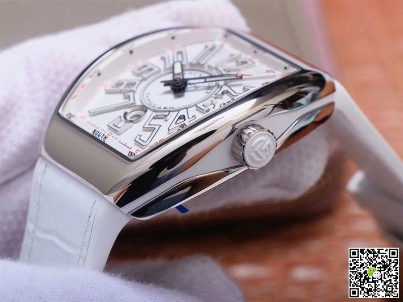 Franck Muller Vanguard V 45 SC DT 5N BC ZF Factory White Dial