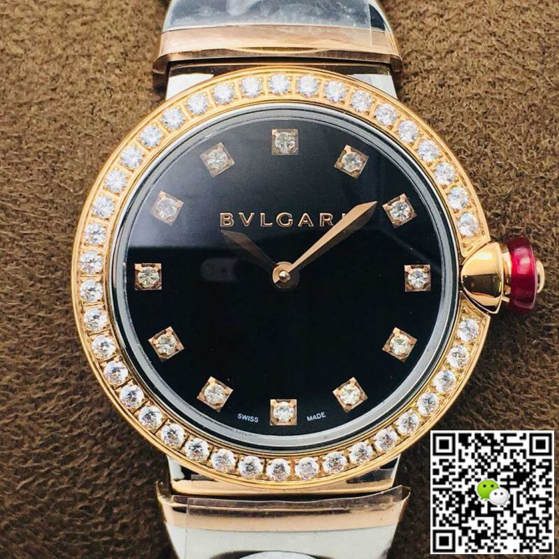 Bvlgari LVCEA BV Factory Rose Gold Black Dial