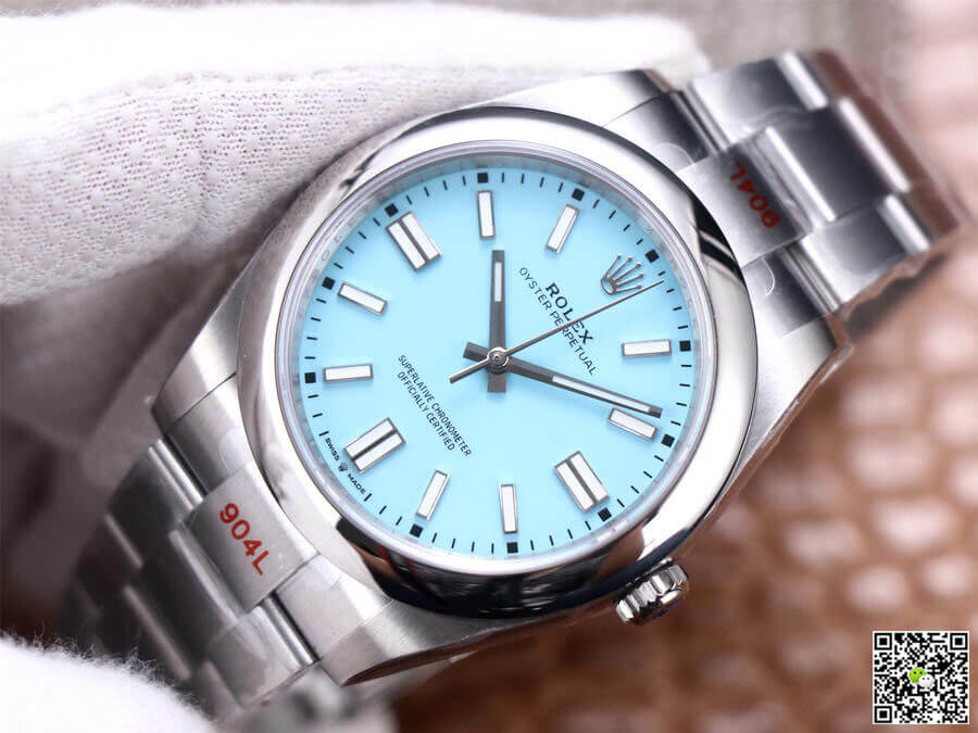 Rolex Oyster Perpetual M124300-0006 41MM EW Factory Turquoise Blue Dial