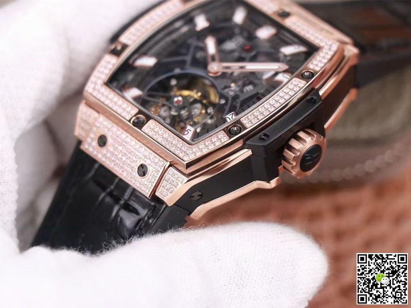 Hublot Masterpiece Tourbillon 906.OX.0123.VR.AES13 JB Factory Rose Gold Diamond