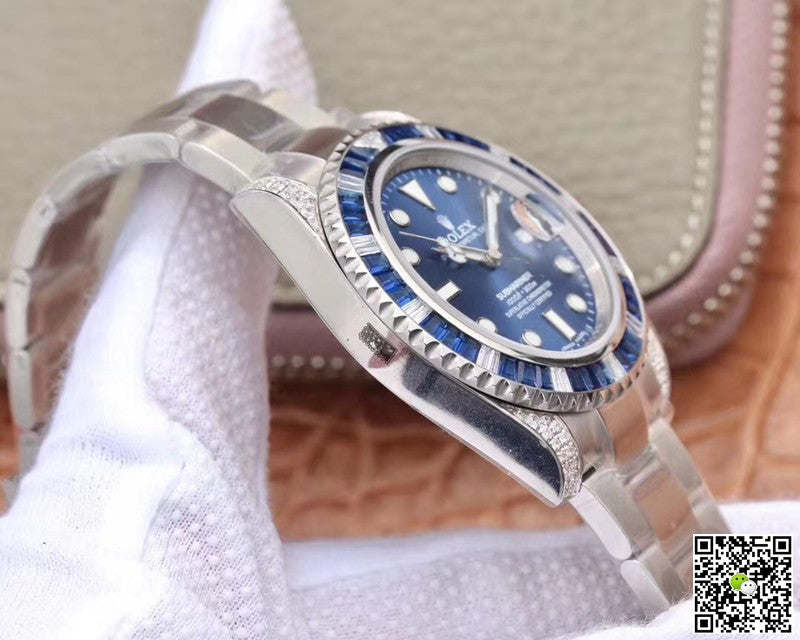 Rolex Submariner Date 116619LB Diamond Customized Edition GS Factory Blue Dial