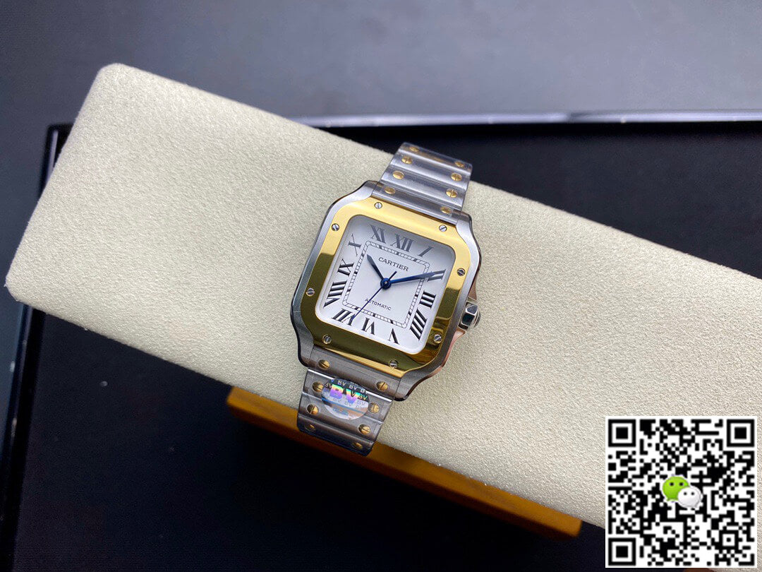 Cartier De Santos W2SA0016 35MM BV Factory White Dial