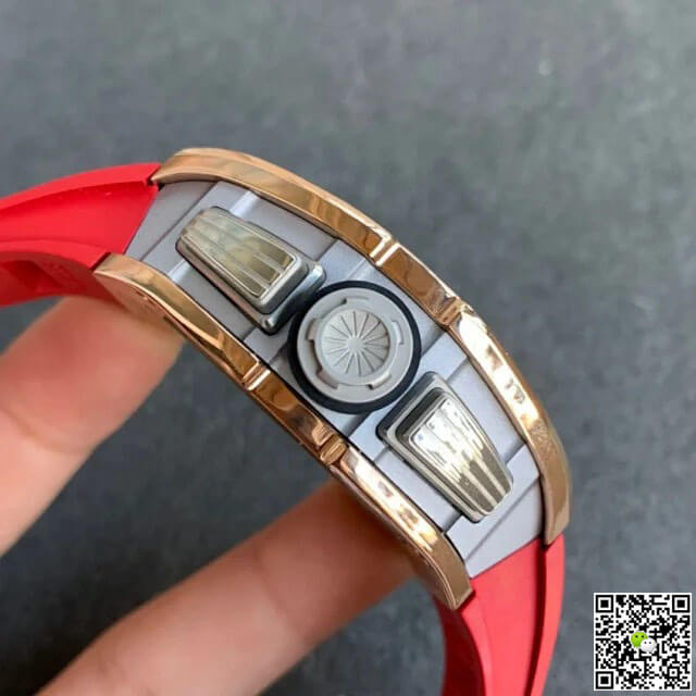 Richard Mille RM011 KV Factory Titanium Case Red Strap