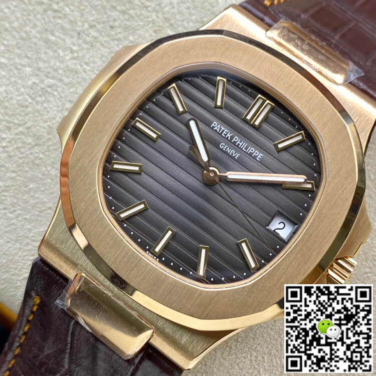Patek Philippe Nautilus 5711R 3K Factory Rose Gold Grey Dial
