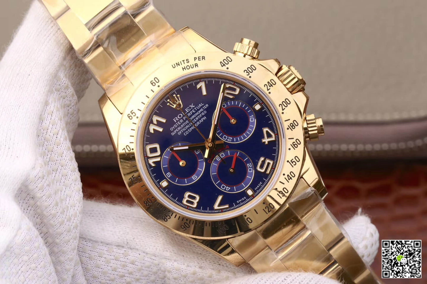 Rolex Daytona Cosmograph 116528 JH Factory Full Gold Blue Dial