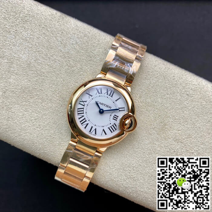 Ballon Bleu De Cartier 28MM WGBB0007 V6 Factory Rose Gold