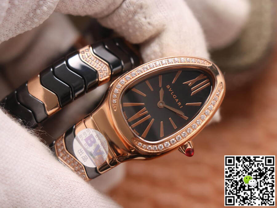 Bvlgari Serpenti BV Factory Rose Gold Diamonds