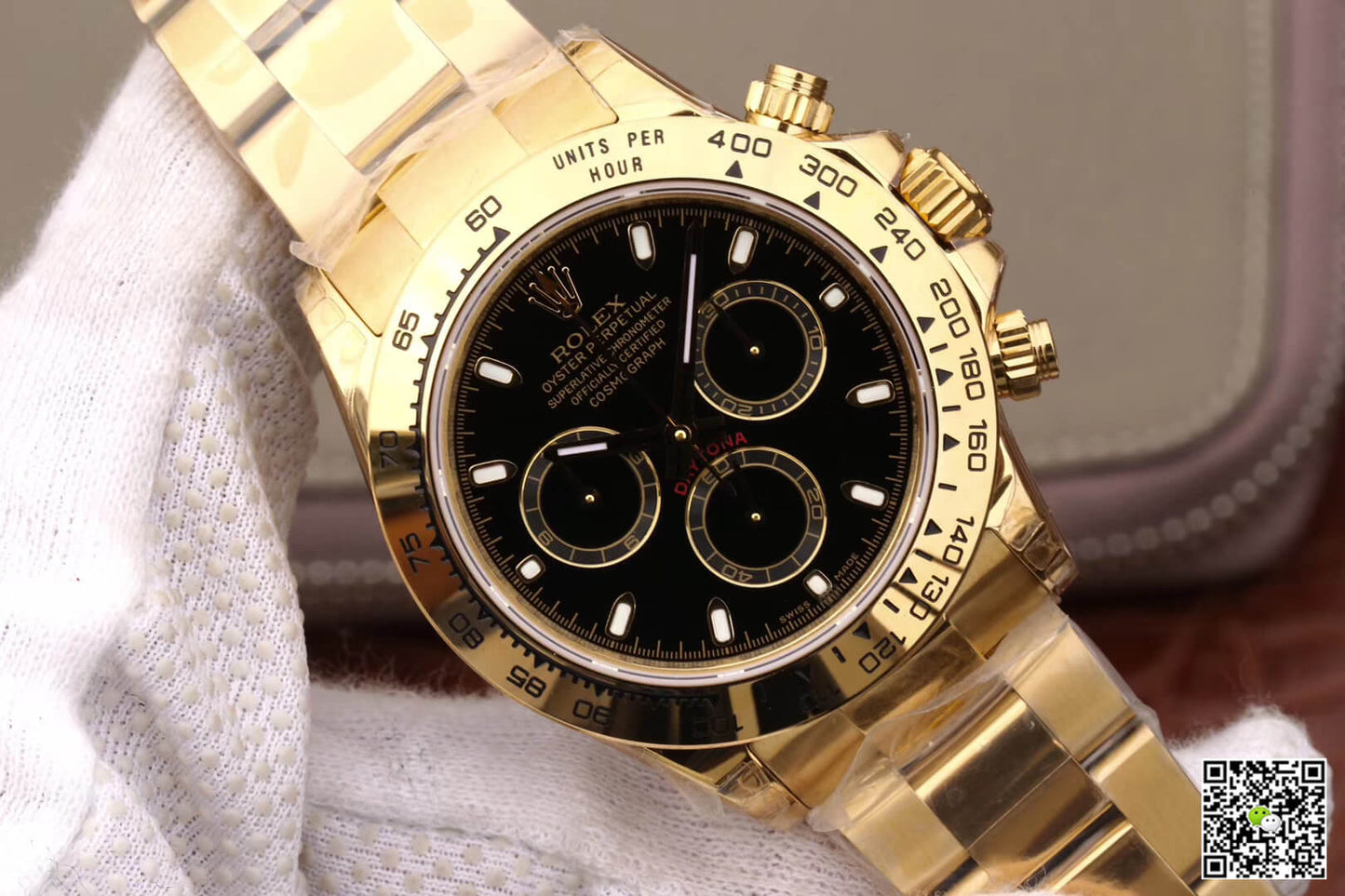 Rolex Daytona Cosmograph M116508-0004 JH Factory Yellow Gold Black Dial