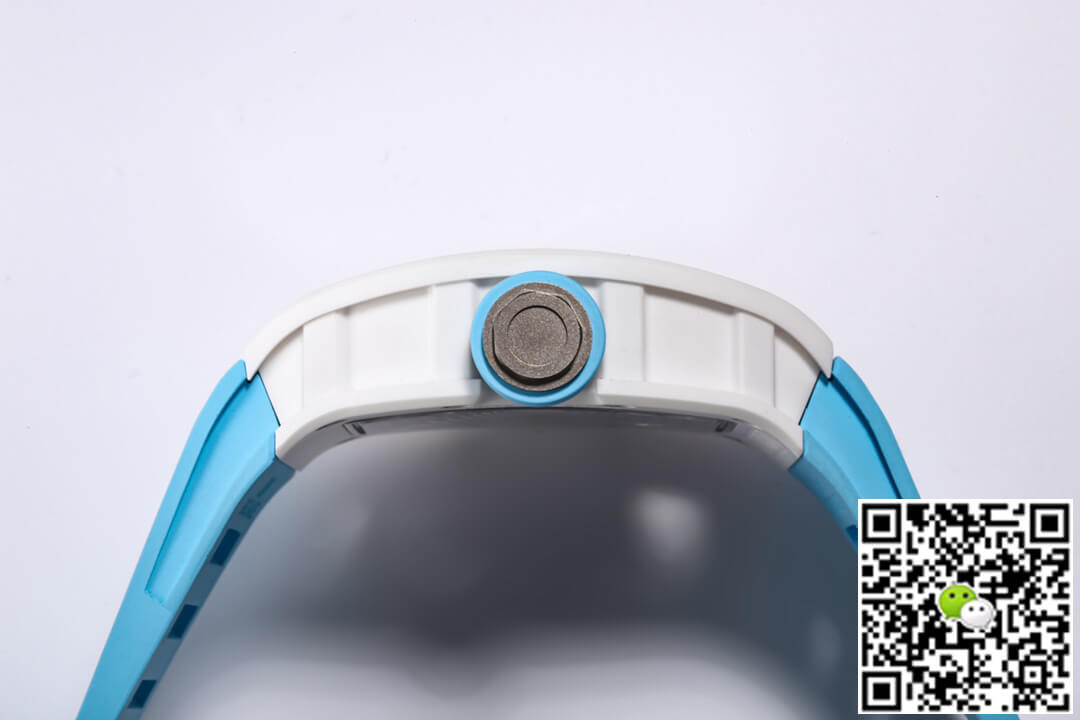 Richard Mille RM-055 BBR Factory Ceramic Case Blue Strap