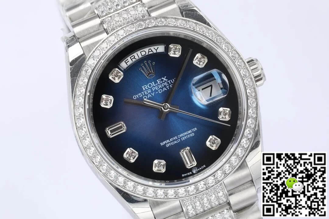 Rolex Day Date M128349RBR-0016 EW Factory Diamond Bezel