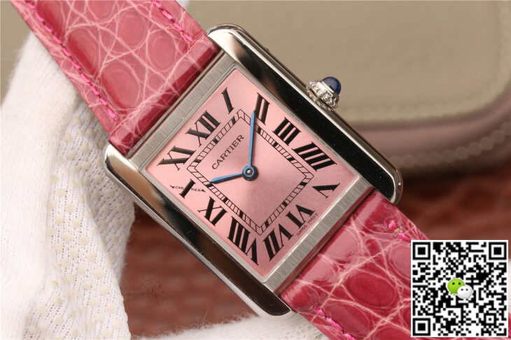 Cartier Tank W5200000 Ladies K11 Factory Pink Dial