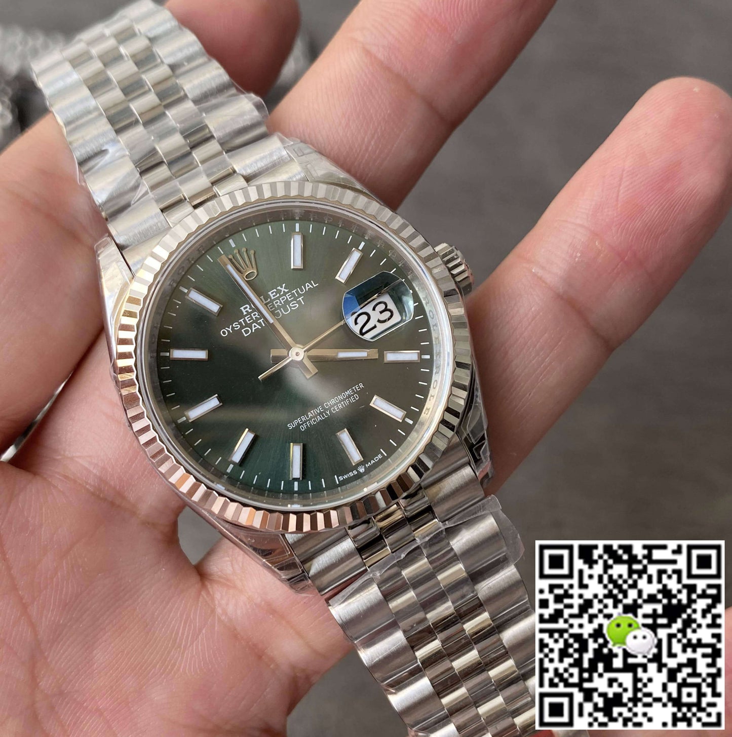 Rolex Datejust M126234-0051 36MM VS Factory Green Dial