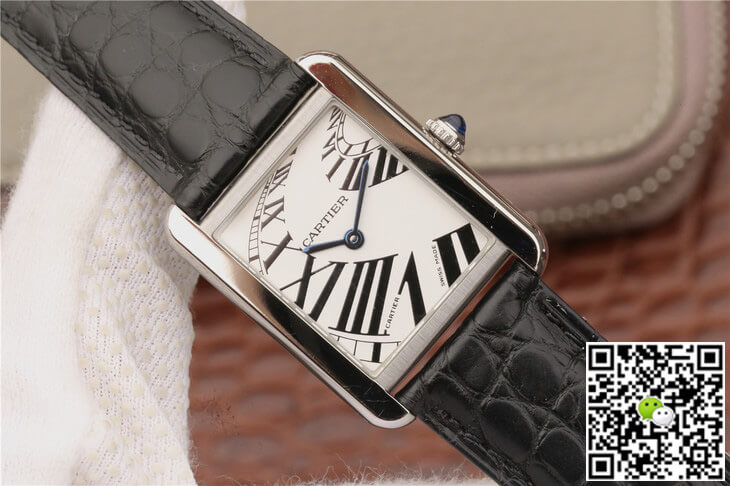 Cartier Tank W5200018 K11 Factory White Dial