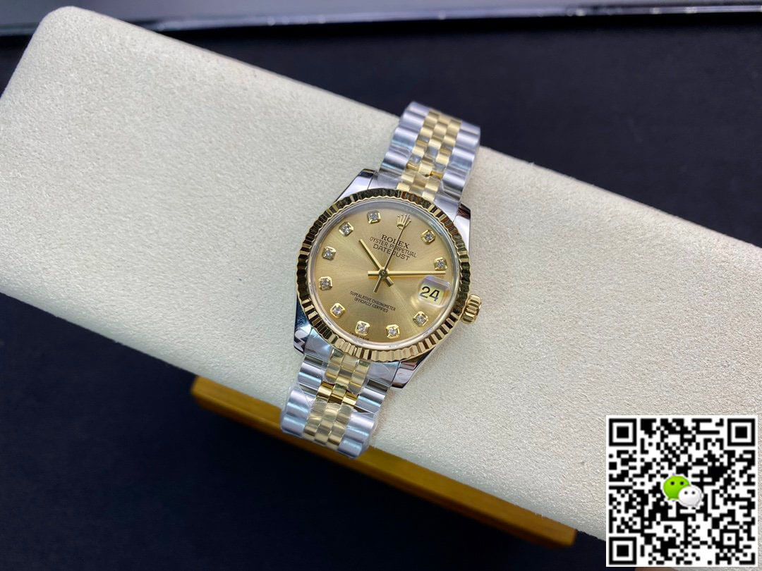Rolex Datejust M278273-0026 31MM EW Factory Yellow Gold
