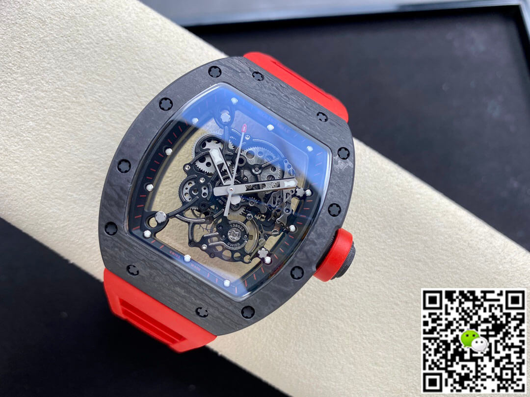 Richard Mille RM-055 BBR Factory Red Rubber Strap